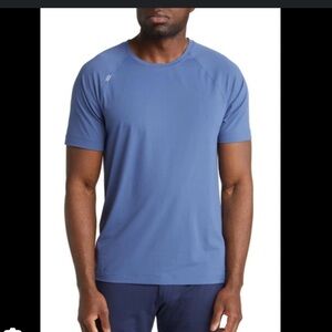 RHONE Men's Reign Athletic Short Sleeve T-Shirt   OCEAN BLUE Small